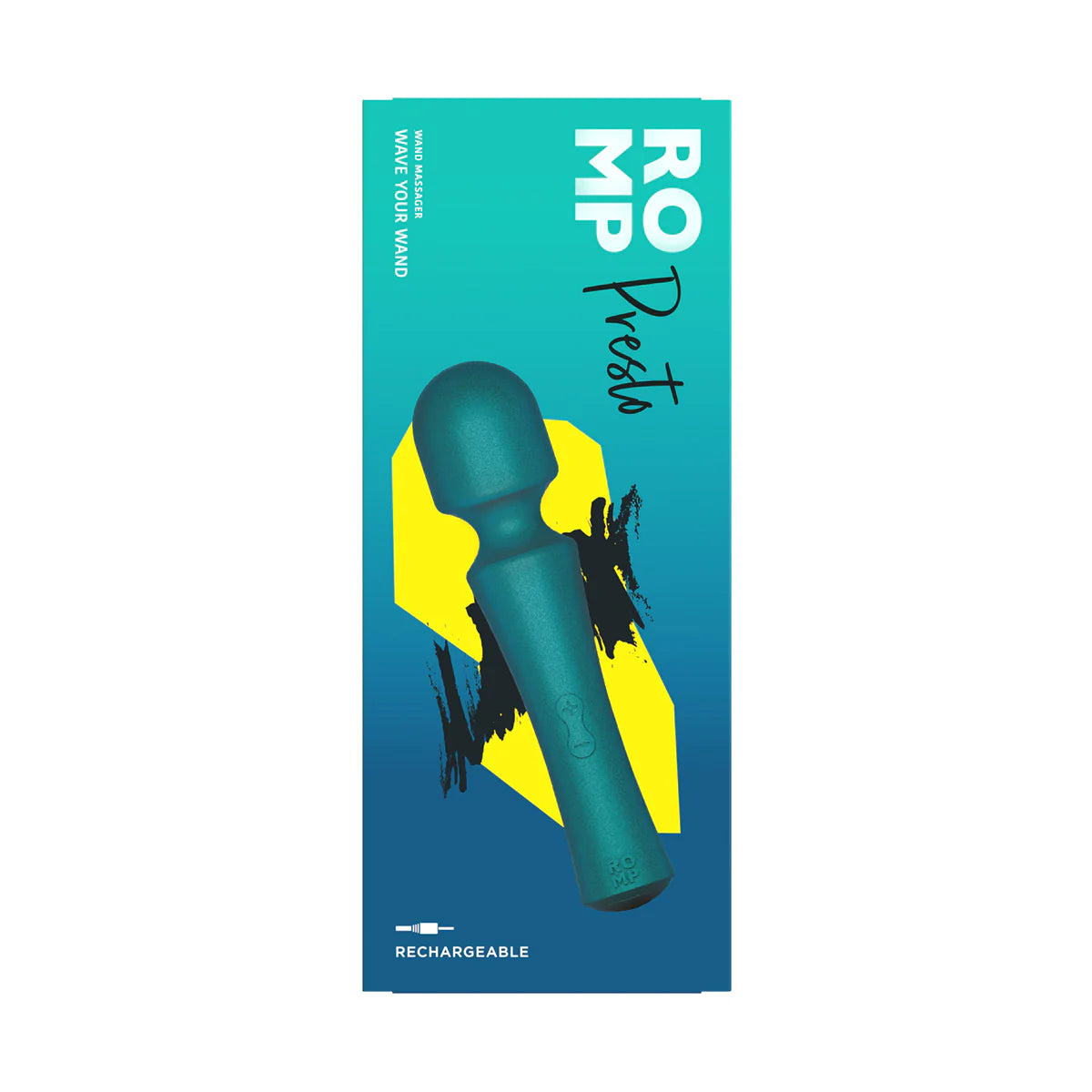 ROMP Presto Wand Massager, Product Box, Back