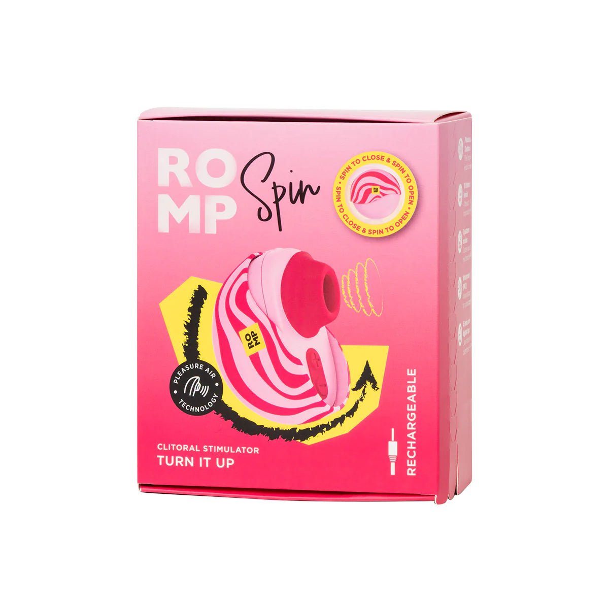 ROMP Spin Clitoral Stimulator, Product Box