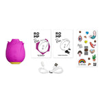 Romp Rose Clitoral Stimulator, Box Contents