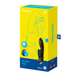 Satisfyer Double Flex Vibrator, Black, Product Box
