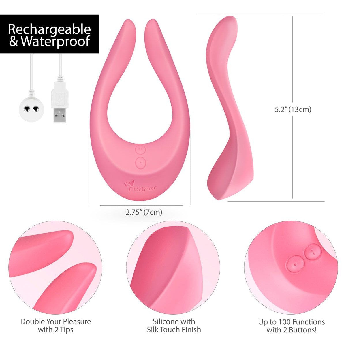 Satisfyer Endless Joy Vibrator, Pink, Product Features