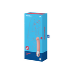 Satisfyer Master Realistic Vibrator, Product Box, Front Left Angle