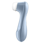 Satisfyer Pro 2 Generation 2 Air Pulse Stimulator in Blue, Left Side Angle