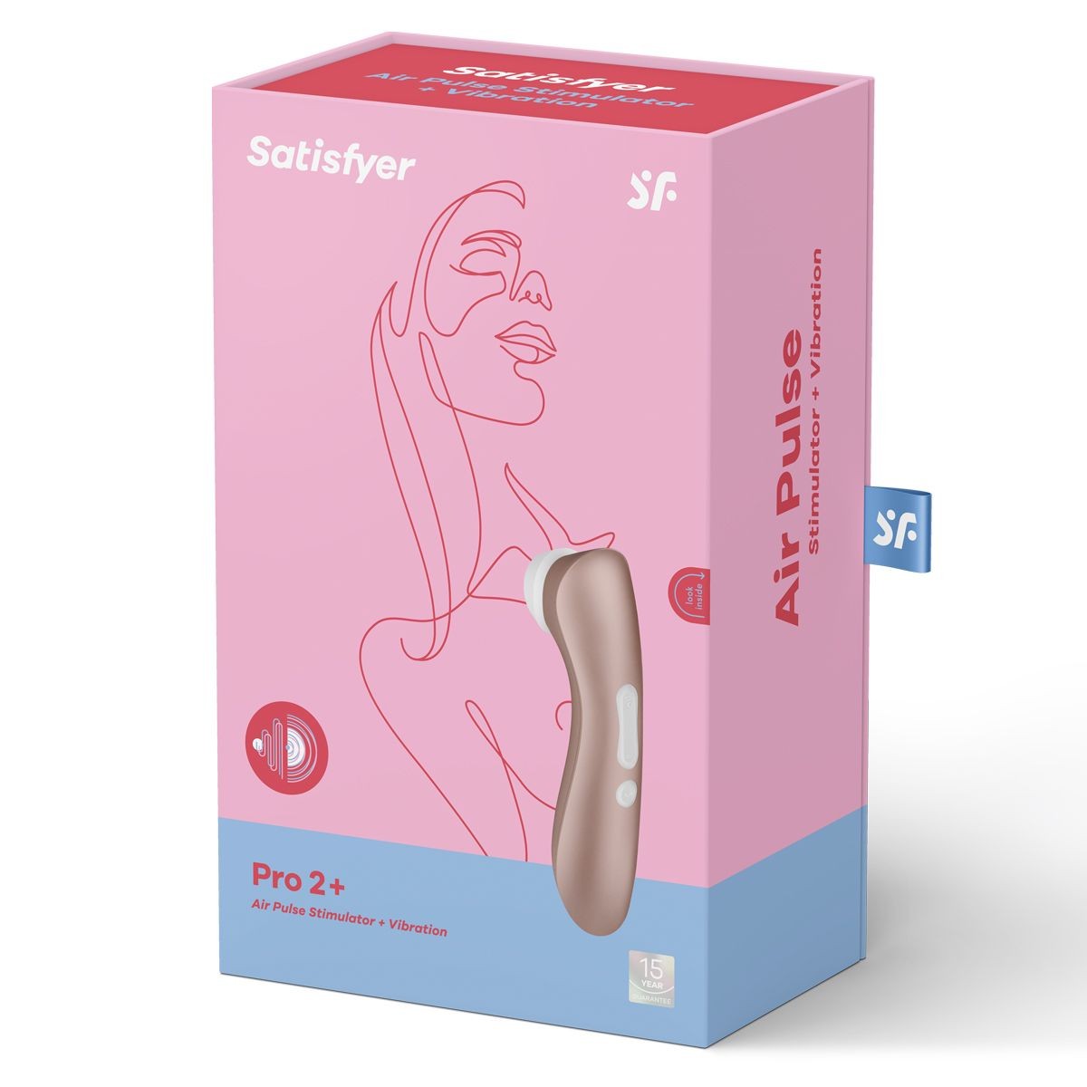 Satisfyer Pro 2+ Vibration Clitoral Stimulator, Product Package
