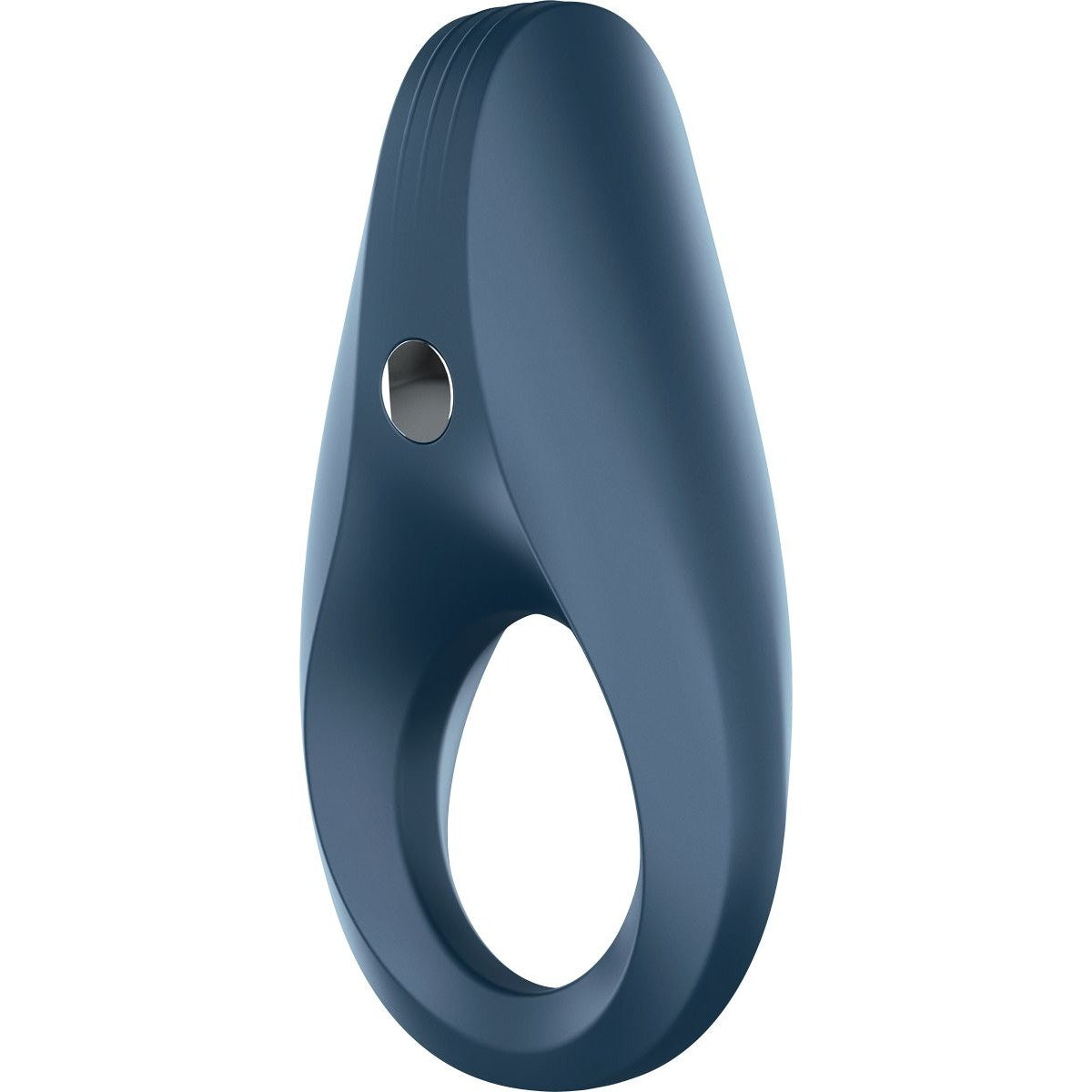 Satisfyer Rocket Ring Vibrating Cock Ring, Blue, Product Image, Side Angle