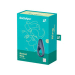 Satisfyer Rocket Ring Vibrating Cock Ring, Blue, Product Box