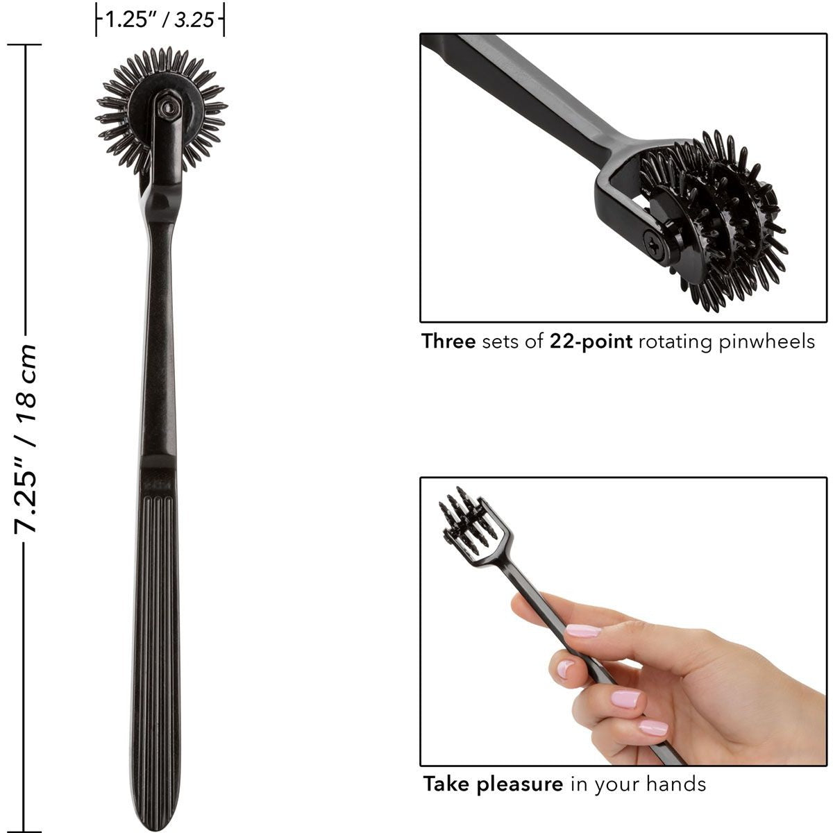 Scandal Pleasure Wheel, Trio, Product Measurements and Details