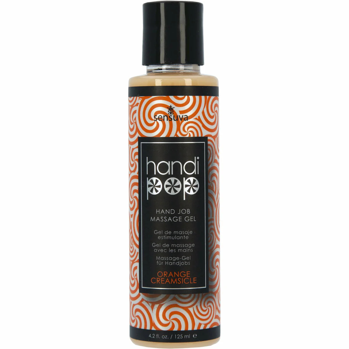 Sensuva HandiPop Hand Job Massage Gel (4.2oz), Orange Creamsicle, Product Image