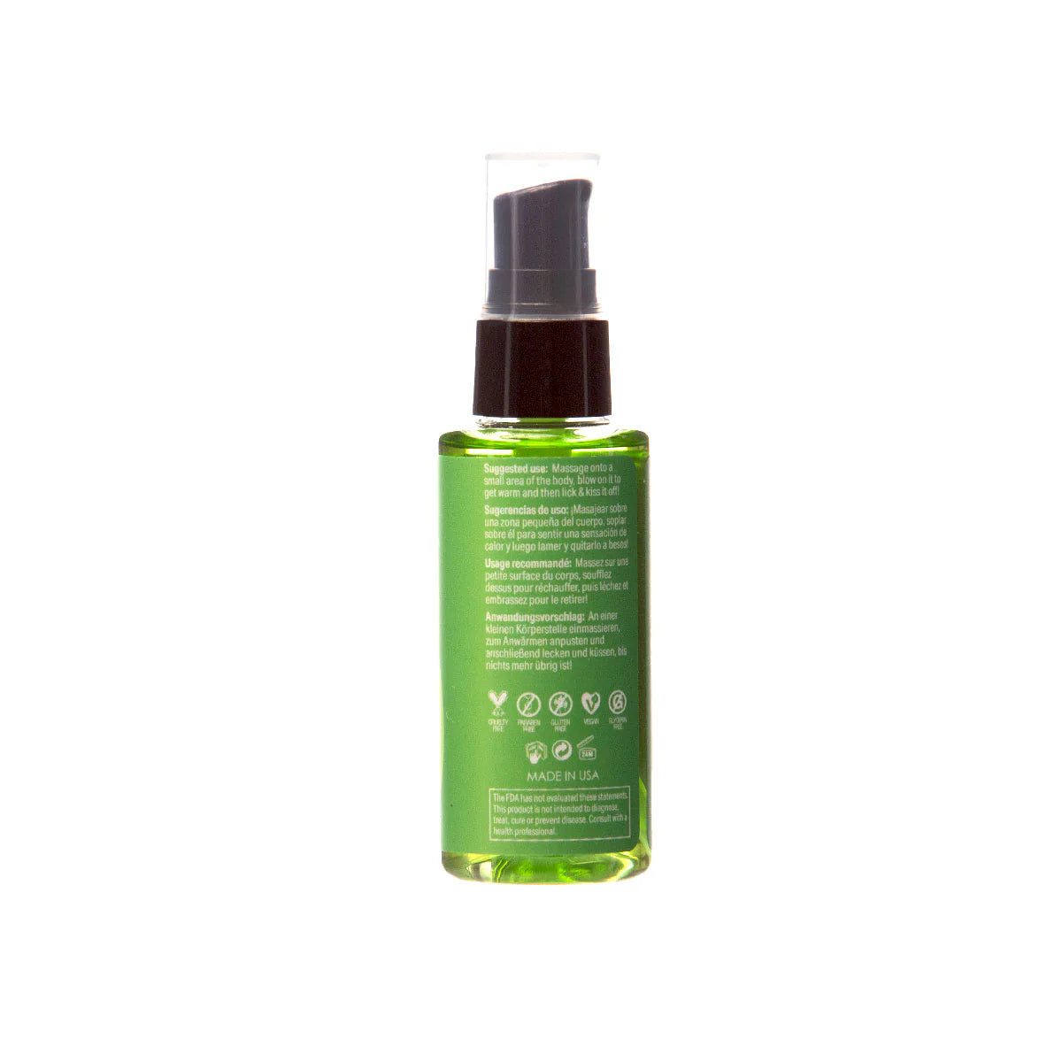 Sensuva Sizzle Lips Warming Massage Gel (2oz), Caramel Apple, Product Image, Side