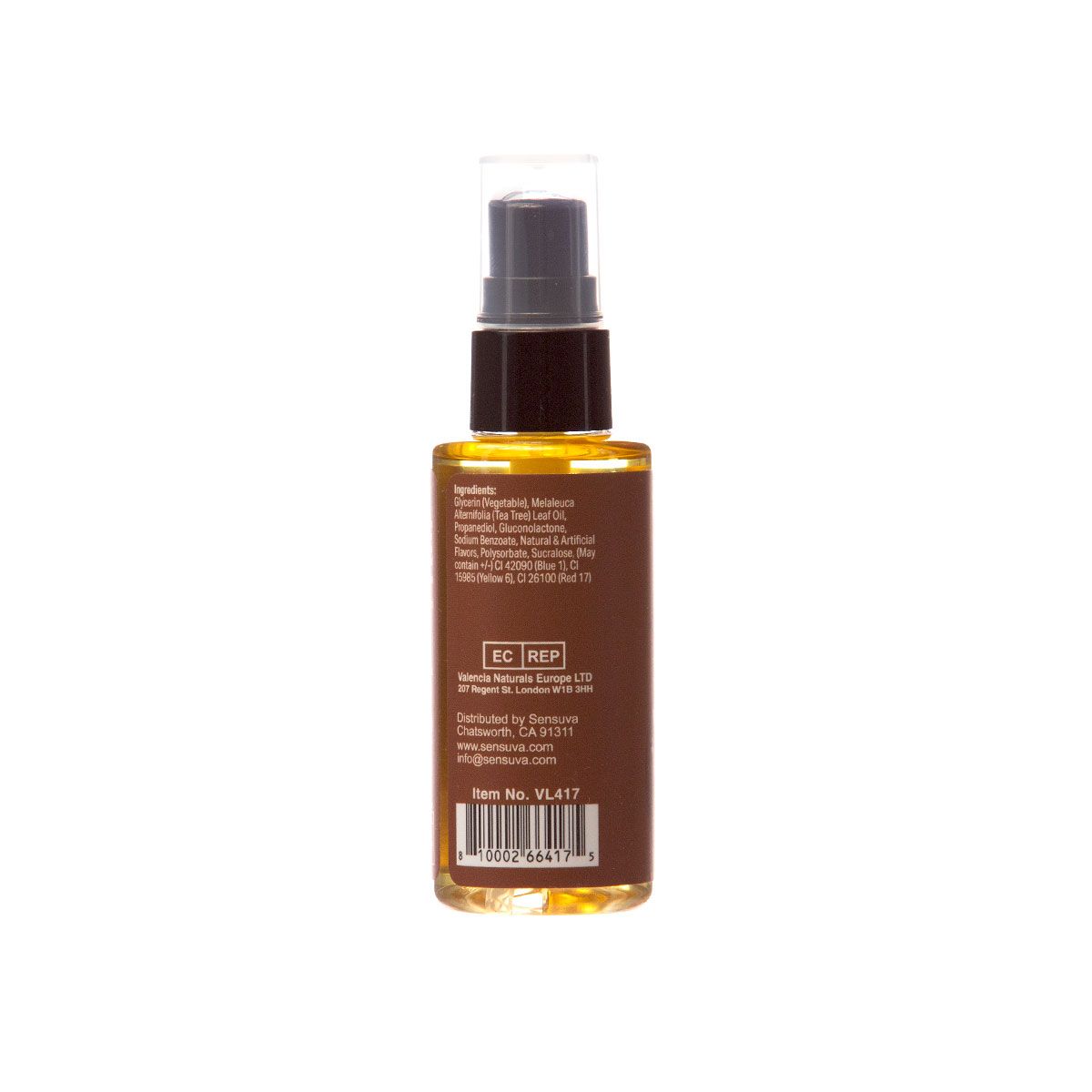 Sensuva Sizzle Lips Warming Massage Gel (2oz), Salted Caramel, Product Image, Back
