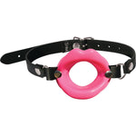 Sex & Mischief Silicone Lips Open Mouth Gag, Pink, Product Image