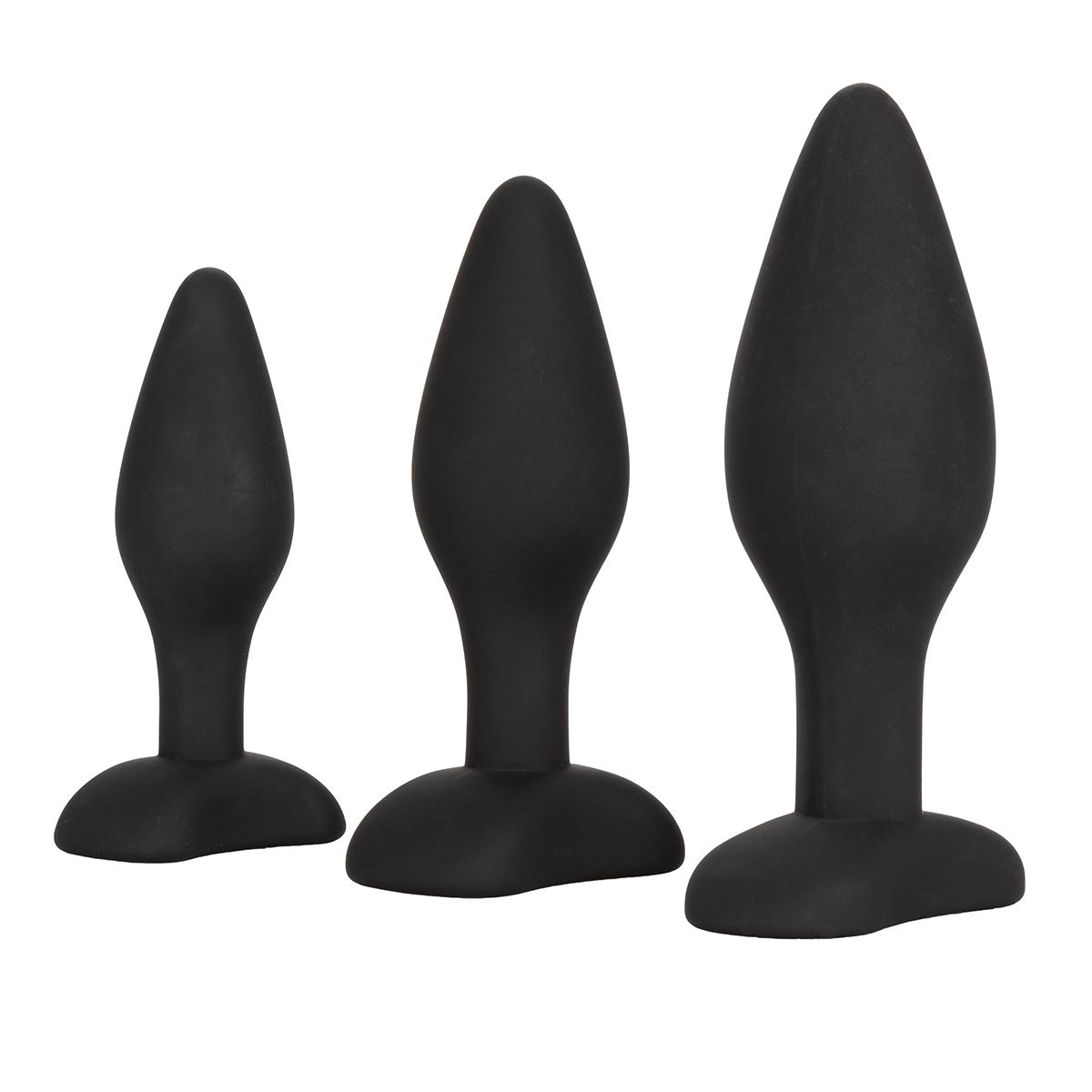 Silicone Anal Exerciser Kit, Black, Product Image