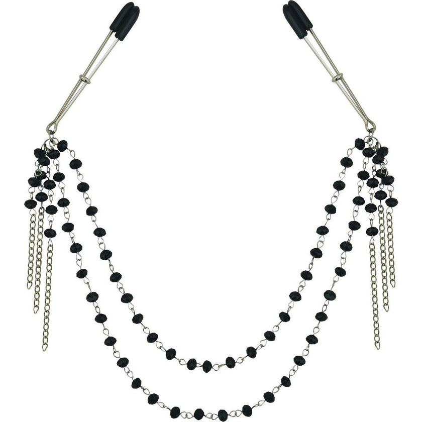 Sincerely Black Jewelled Nipple Clamps