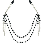 Sincerely Black Jewelled Nipple Clamps, Product Image, Front View