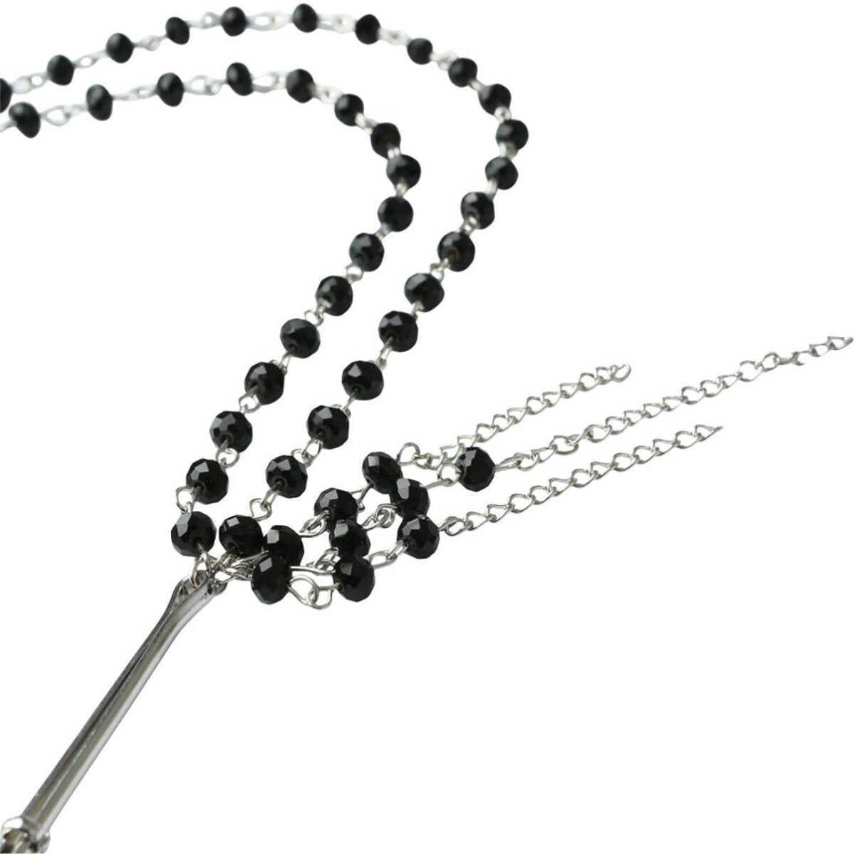 Sincerely Black Jewelled Nipple Clamps, Jewel Details