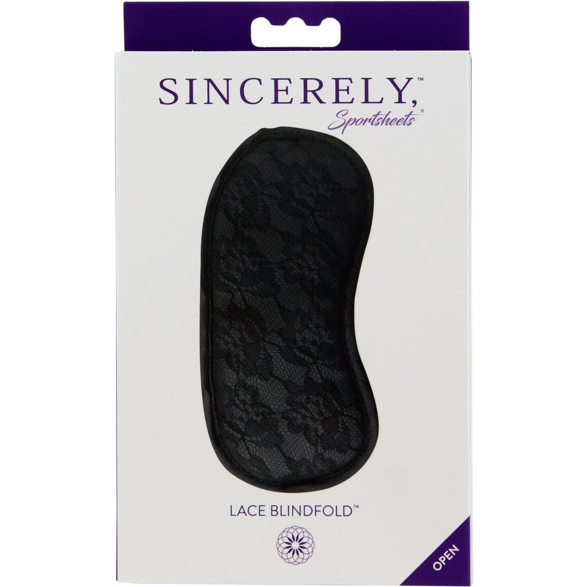 Sincerely Lace Blindfold, Product Box, Front