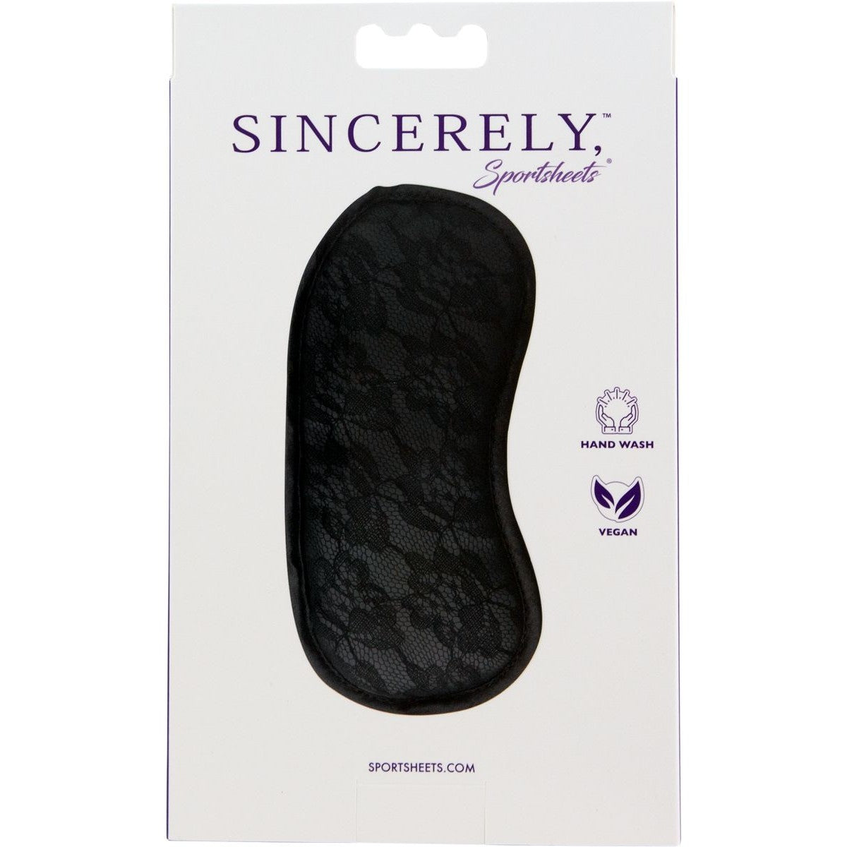 Sincerely Lace Blindfold, Product Box, Back