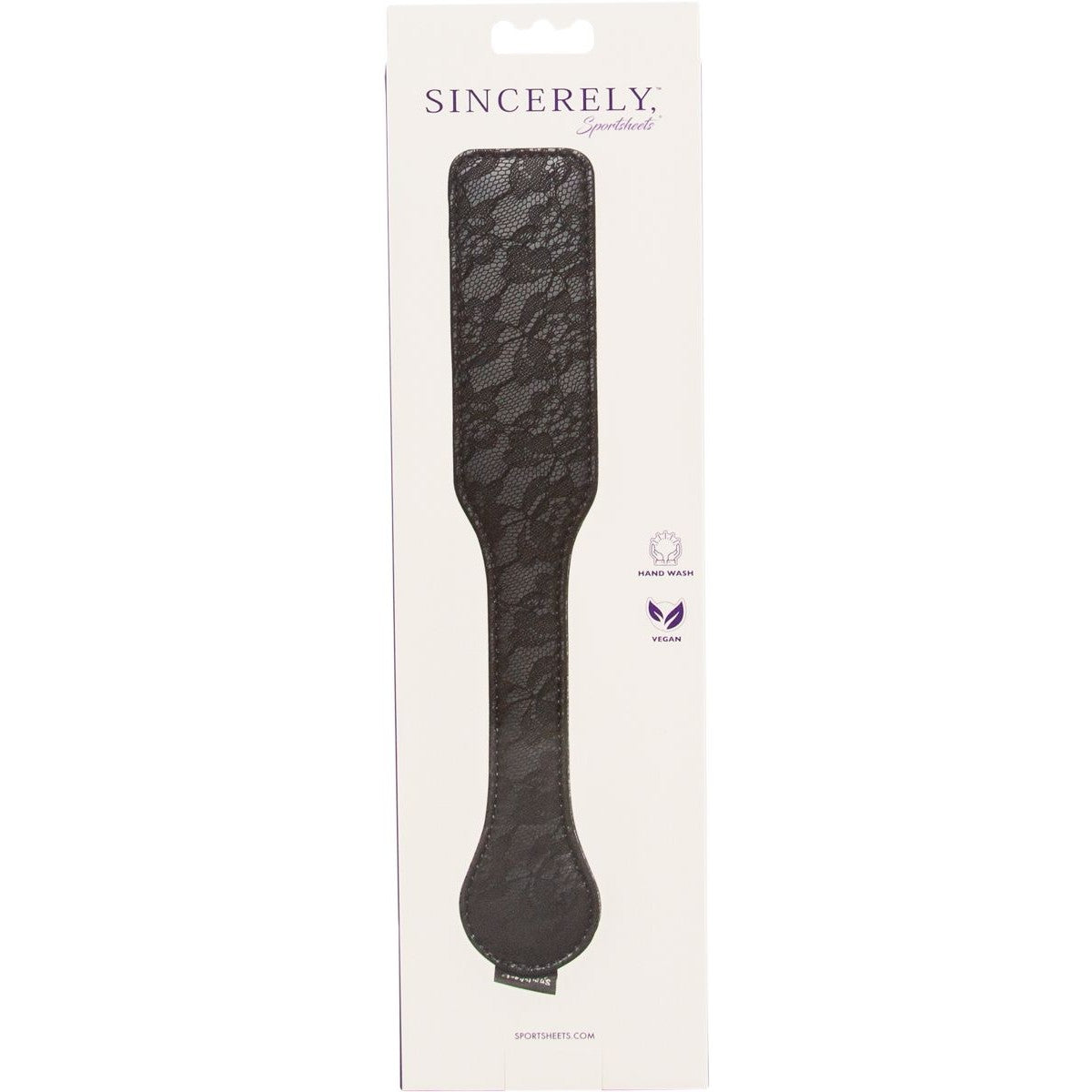 Sincerely Lace Paddle, Product Box, Back