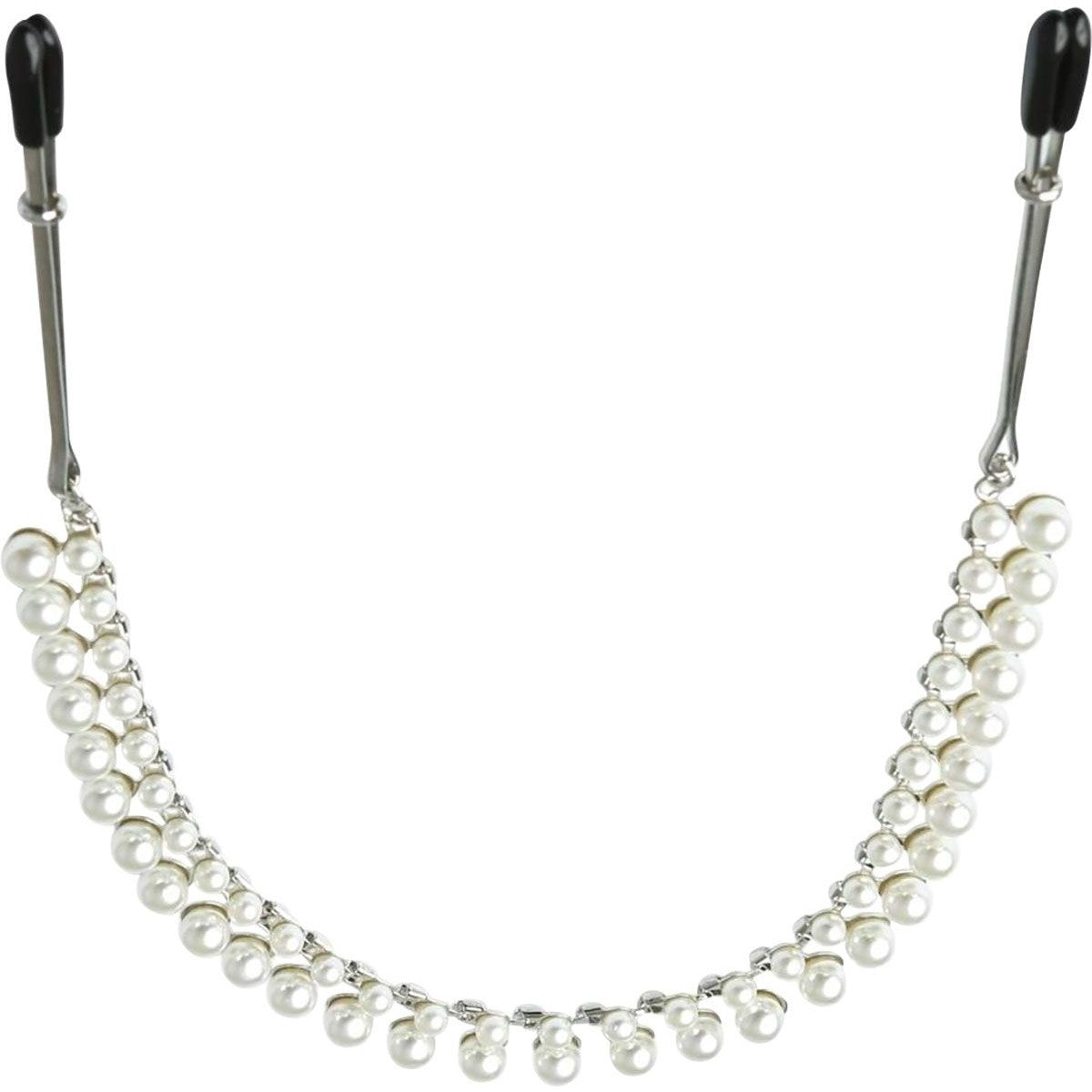 Sincerely Pearl Chain Nipple Clamps, Product Image, Front