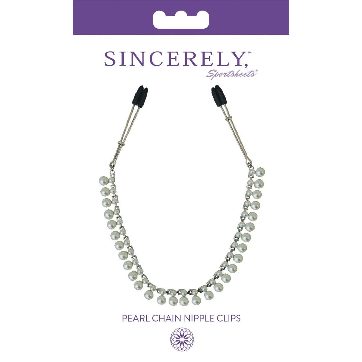 Sincerely Pearl Chain Nipple Clamps, Product Box