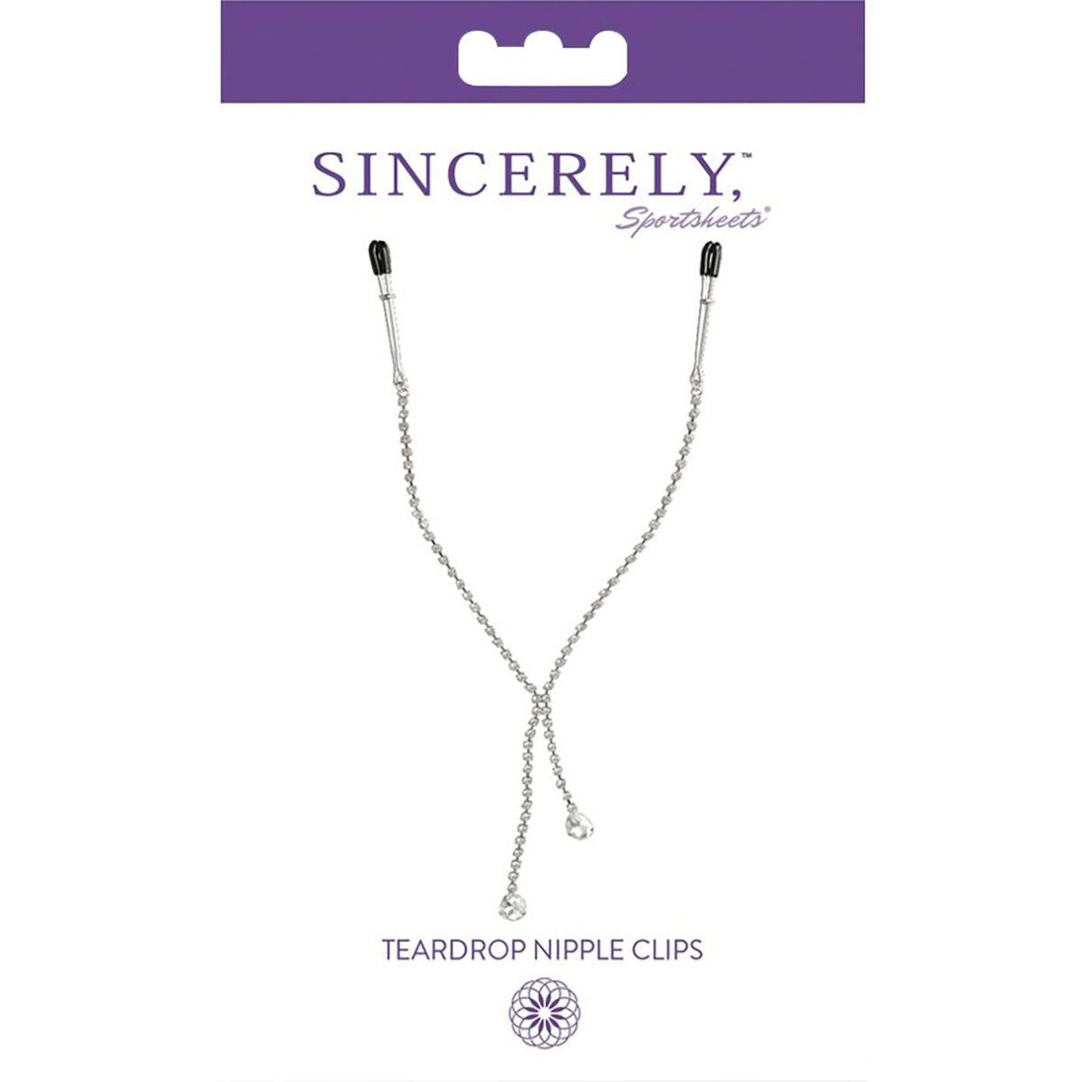 Sincerely Tear Drop Nipple Clamps, Product Box, Front