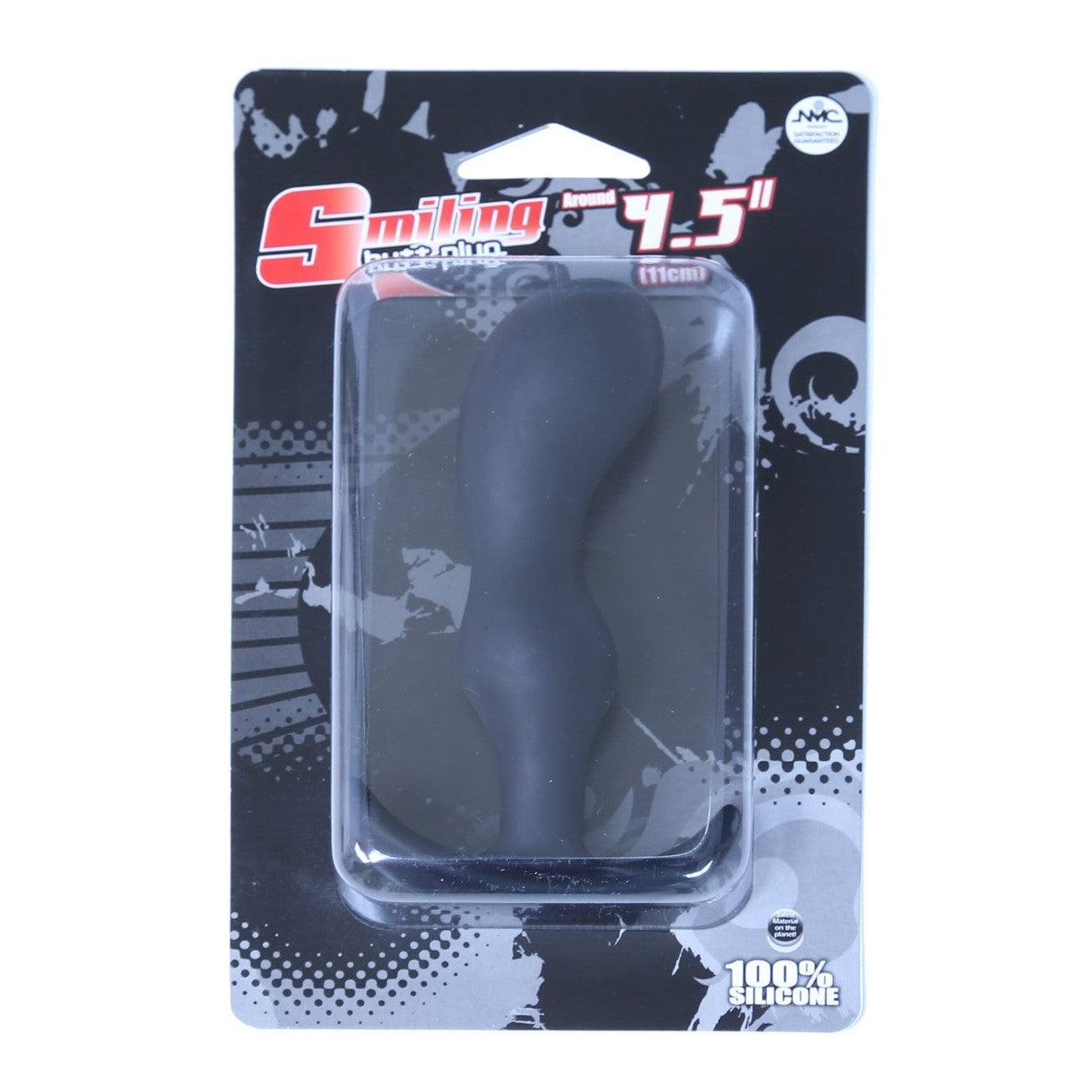 Smiling Silicone Prostate Butt Plug, 4.5-Inch, Product Package