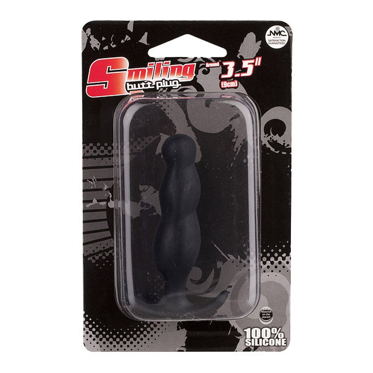 Smiling Silicone Swirl 3.5-Inch Butt Plug, Product Package