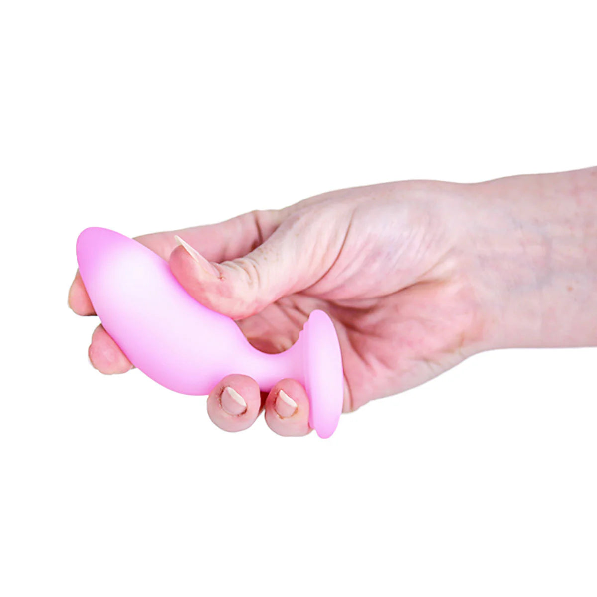 Softies 4-Inch Silicone Anal Plug, Pink, Flexible Feature