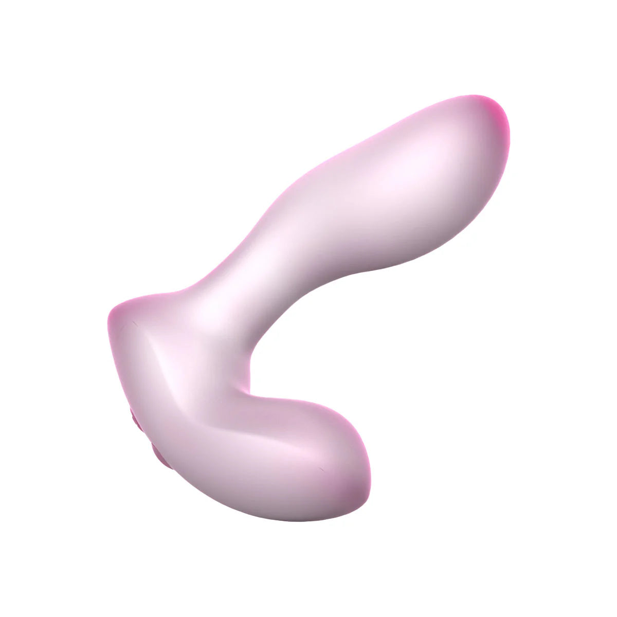 Softies 5-Inch Silicone Anal Vibrator, Pink, Product Image, Tilted