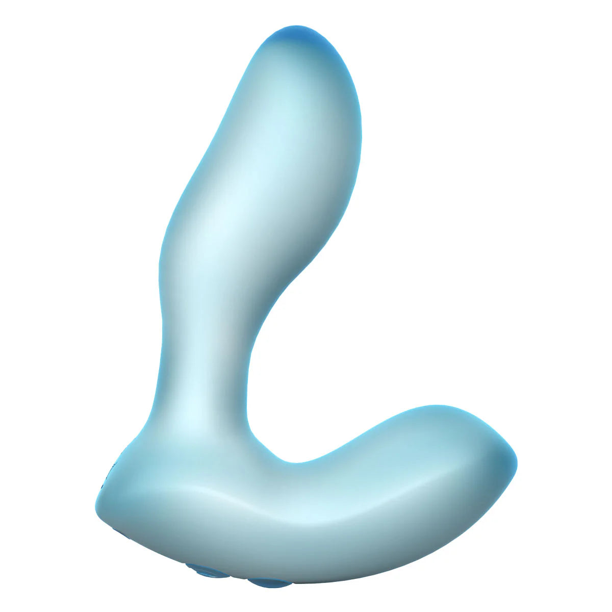 Softies 5" Silicone Anal Vibrator, Blue, Product Image, Front View