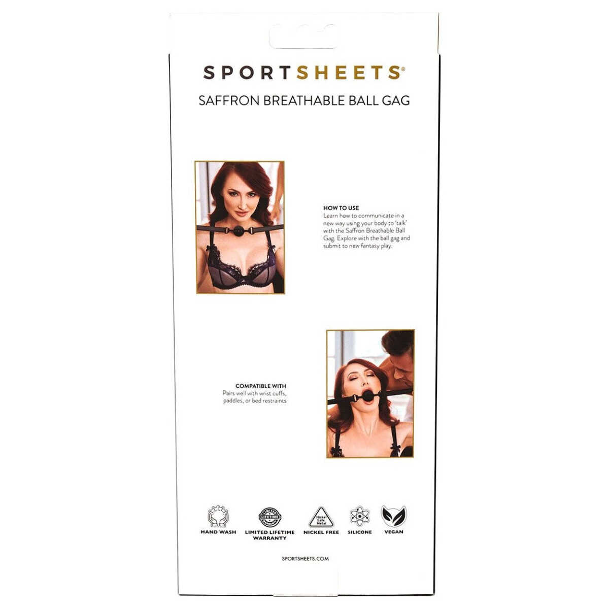 Sportsheets Saffron Breathable Ball Gag