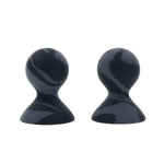 Sportsheets Velvet Noir Silicone Nipple Suckers, Black, Product Image, Front