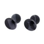 Sportsheets Velvet Noir Silicone Nipple Suckers, Black, Product Image, Suction Details