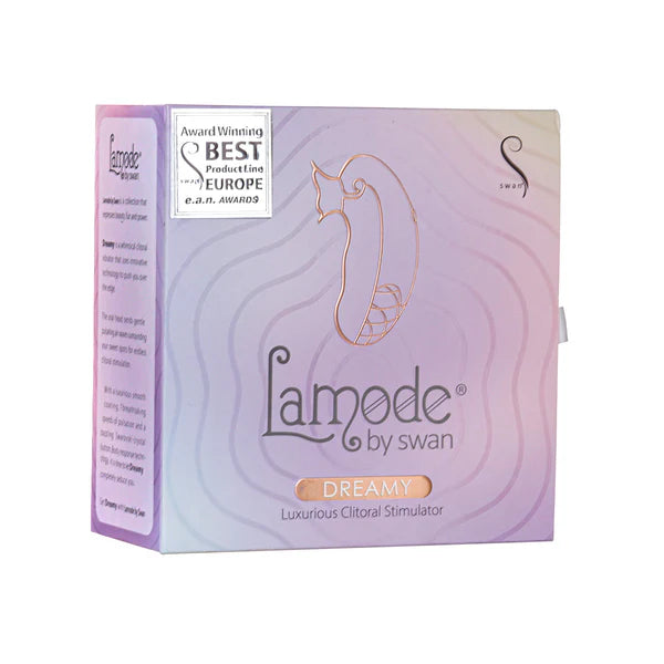 Swan Lamode Dreamy Luxurious Clitoral Stimulator, Blue, Product Box