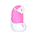 Swan Lamode Dreamy Luxurious Clitoral Stimulator, Pink, Product on Base