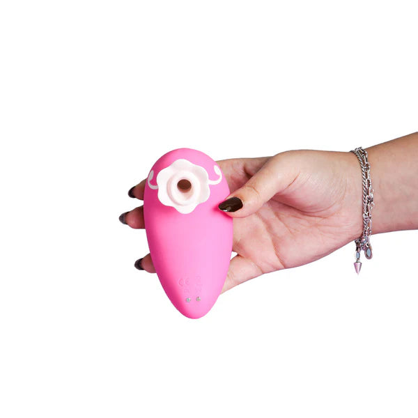 Swan Lamode Dreamy Luxurious Clitoral Stimulator, Pink, Product in Hand