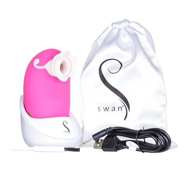Swan Lamode Dreamy Luxurious Clitoral Stimulator, Pink, Box Contents
