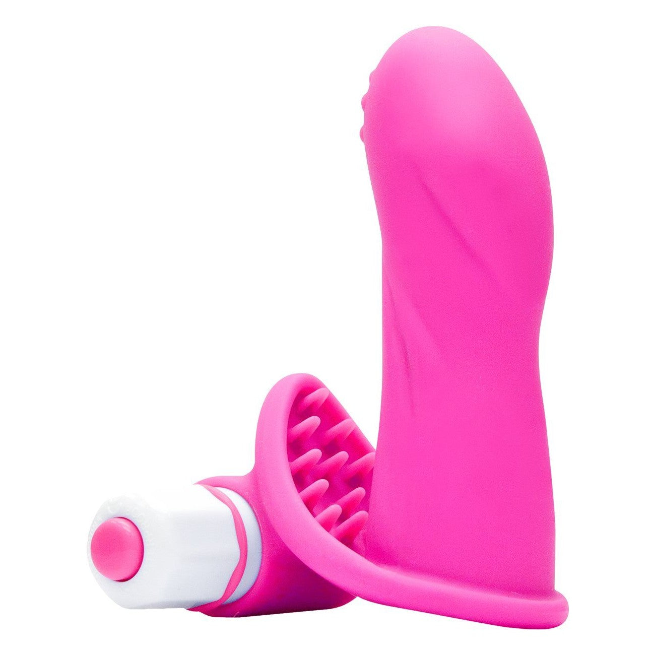The Finger 3.5-Inch Vibrating Dildo Sleeve, Pink, Product Image