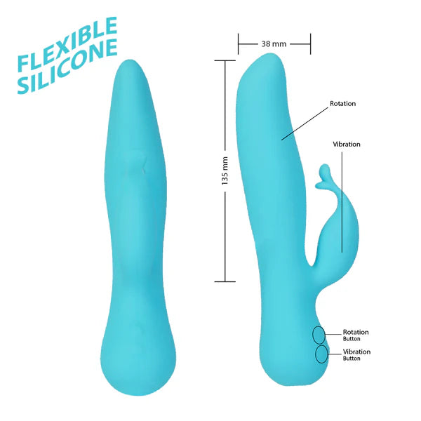 The Kissing Swan Rotating Rabbit Vibrator