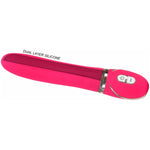 Vibe Couture Glam Up Silicone Vibrator, Pink, Dual Layer Silicone Feature