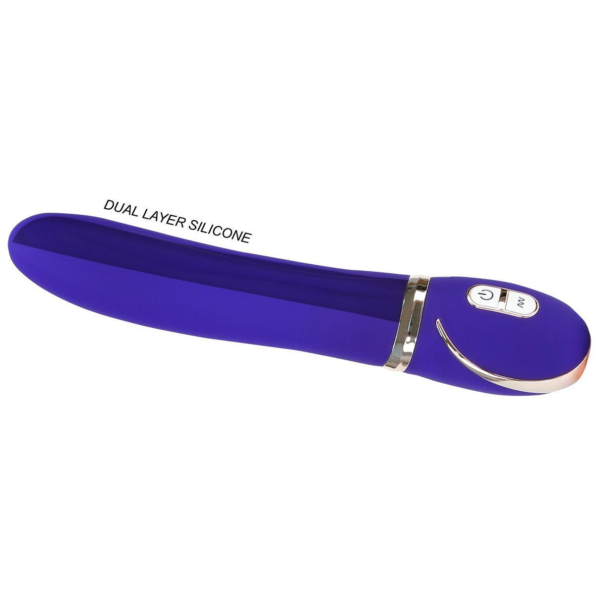 Vibe Couture Glam Up Silicone Vibrator, Purple, Dual Layer Silicone Feature
