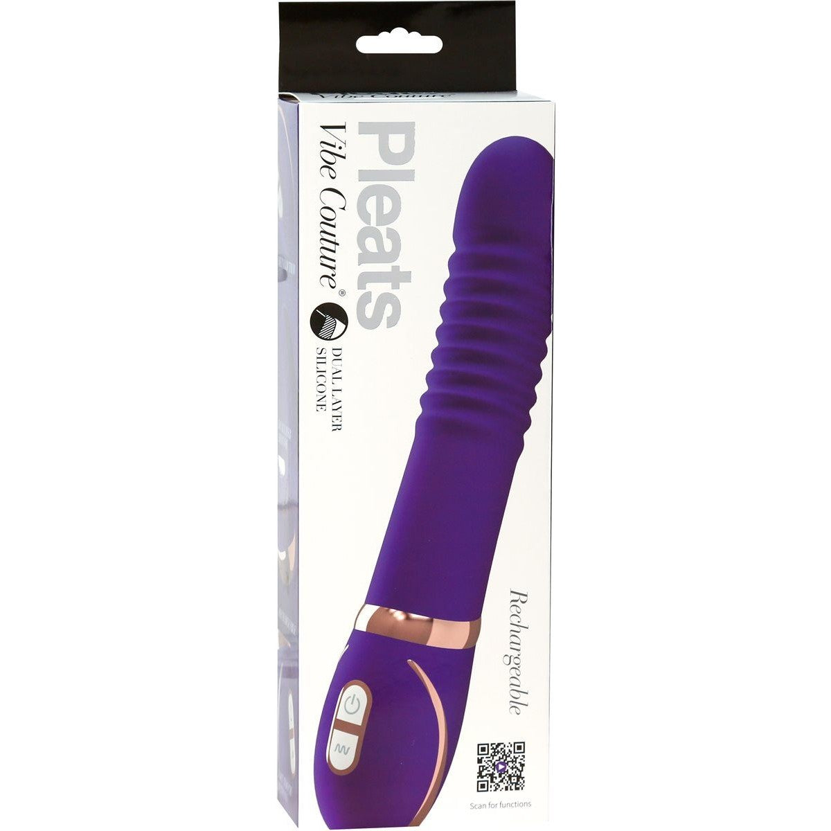 Vibe Couture Pleats Silicone Vibrator