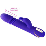 Vibe Couture Rabbit Skater Thrusting Vibrator, Purple, Thrusting Details