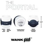 Wank Pod Portal Vibrating Stroker, Blue, Stroker Details