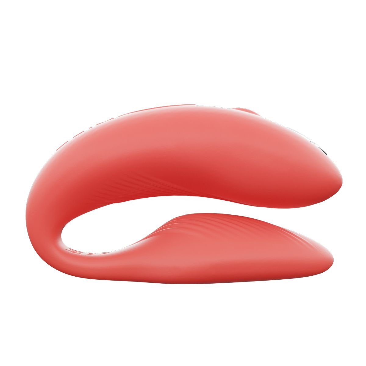 We-Vibe Chorus Couples Vibrator, Coral, Product Image, Side View