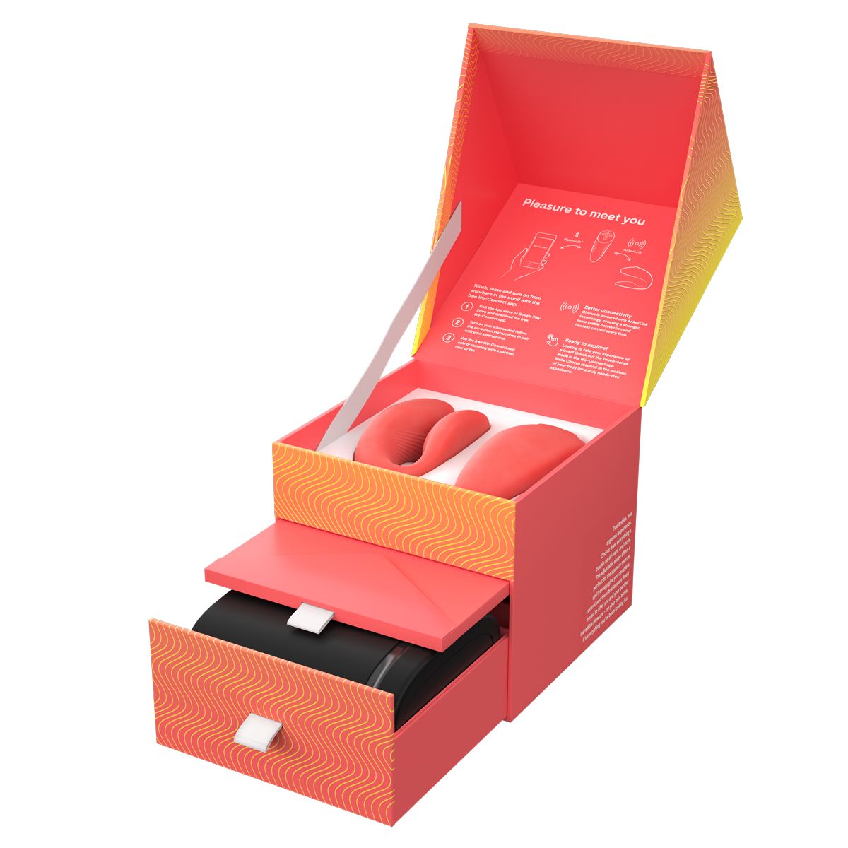 We-Vibe Chorus Couples Vibrator, Coral, Open Box