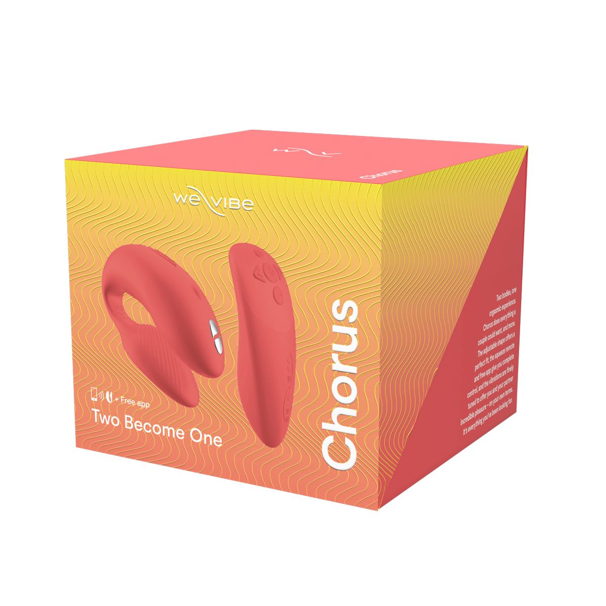 We-Vibe Chorus Couples Vibrator, Coral, Product Box