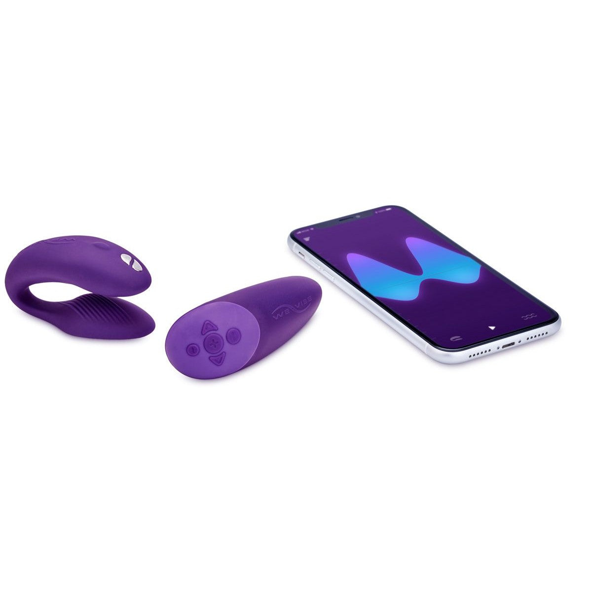 We-Vibe Chorus Couples Vibrator, Purple, Couples Vibrator with Remote Control and App-Control