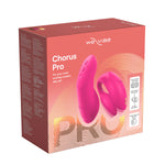 We-Vibe Chorus Pro Couples Vibrator, Electric Pink, Product Box, Front Right Angle
