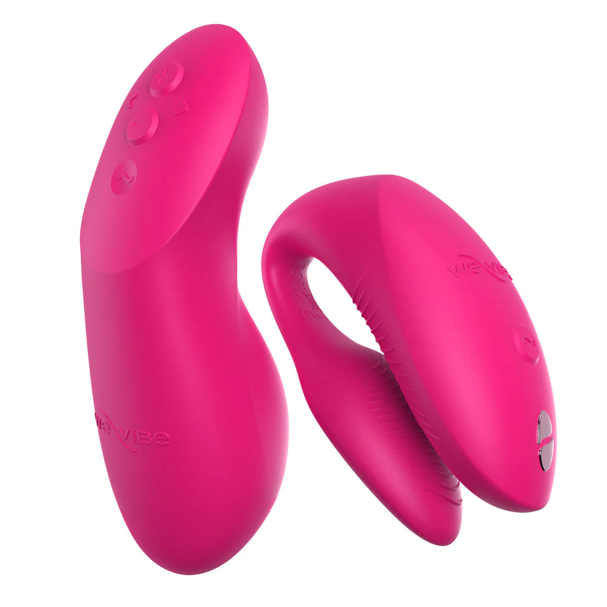 We-Vibe Chorus Pro Couples Vibrator, Electric Pink, Remote Control & Vibrator